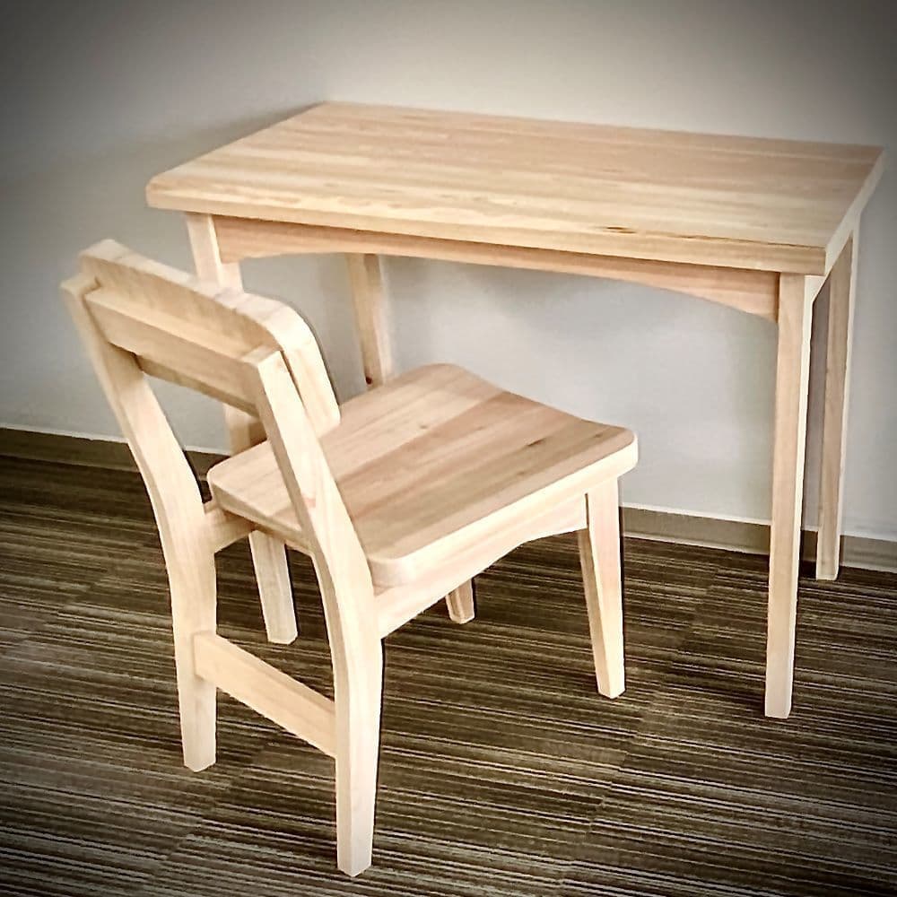 木工房ニレ椅子デスク