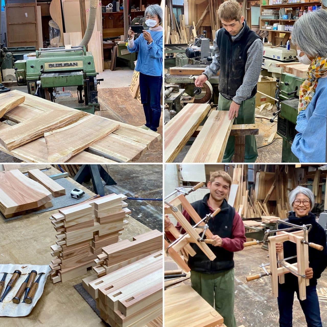 木工プロセス見学